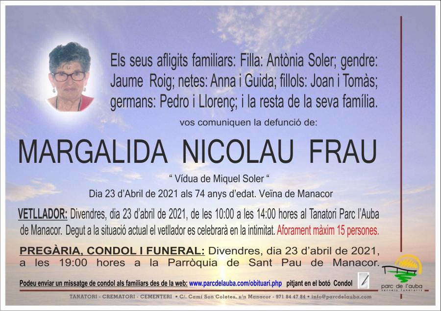 MARGALIDA NICOLAU FRAU