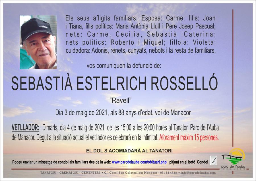 SEBASTIÀ ESTELRICH ROSSELLÓ