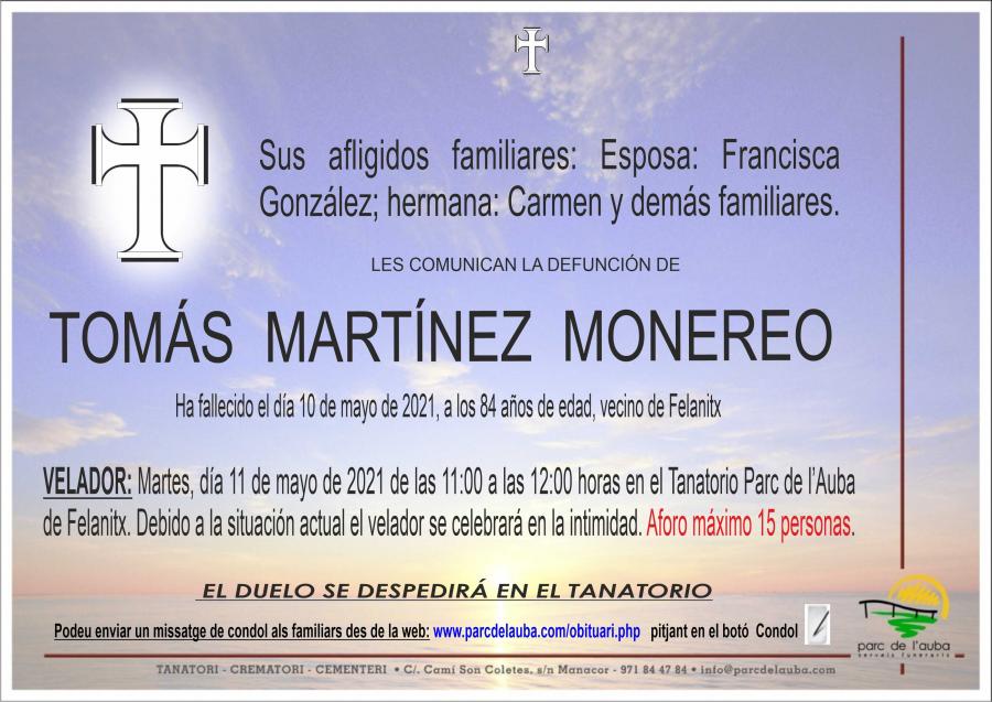 TOMÁS MARTÍNEZ  MONEREO