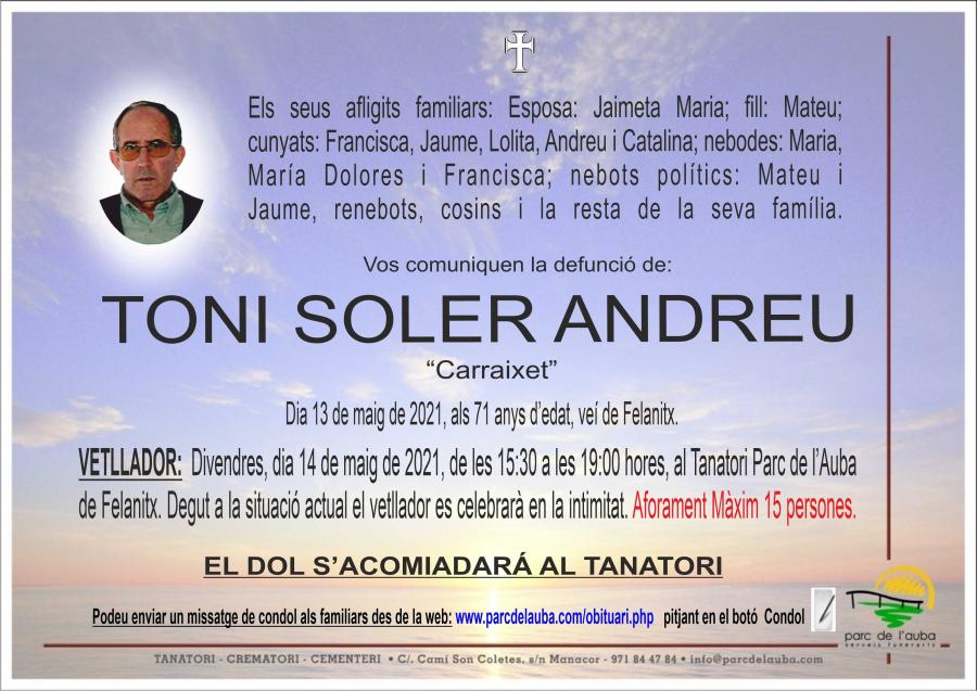 TONI SOLER ANDREU