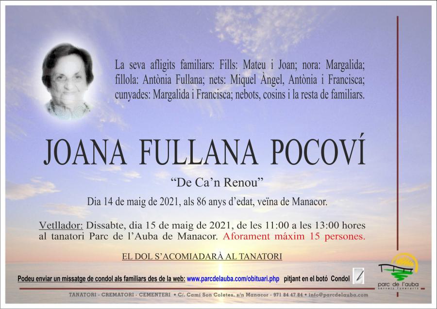 JOANA FULLANA  POCOVÍ
