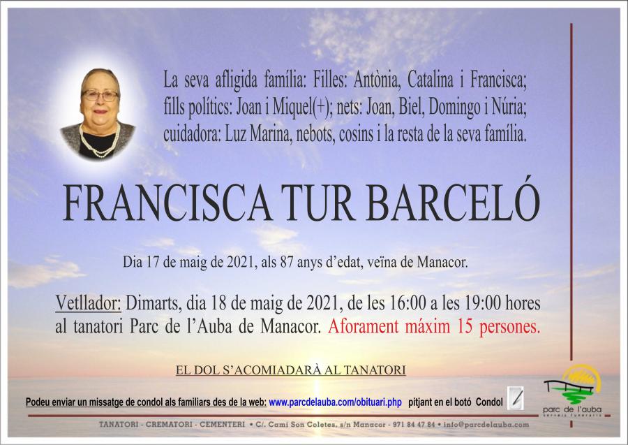 FRANCISCA TUR BARCELÓ