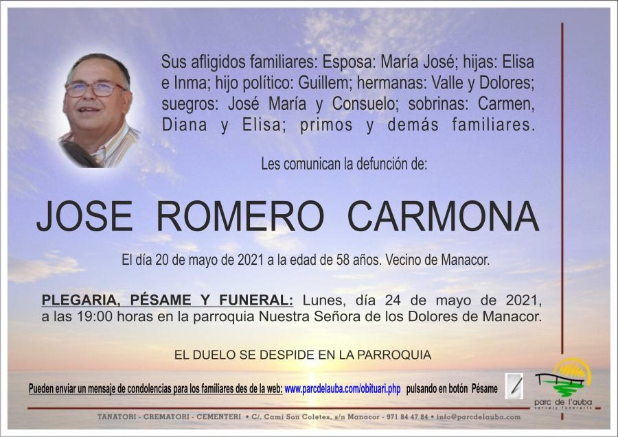 JOSE ROMERO CARMONA