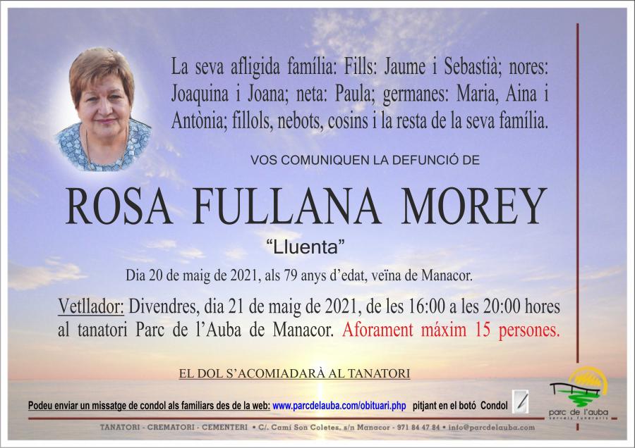 ROSA FULLANA MOREY