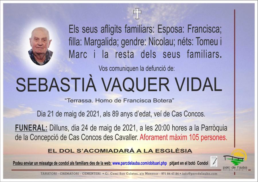SEBASTIÀ VAQUER VIDAL