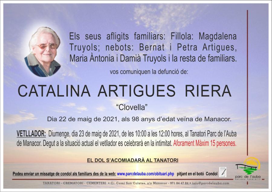 CATALINA ARTIGUES  RIERA