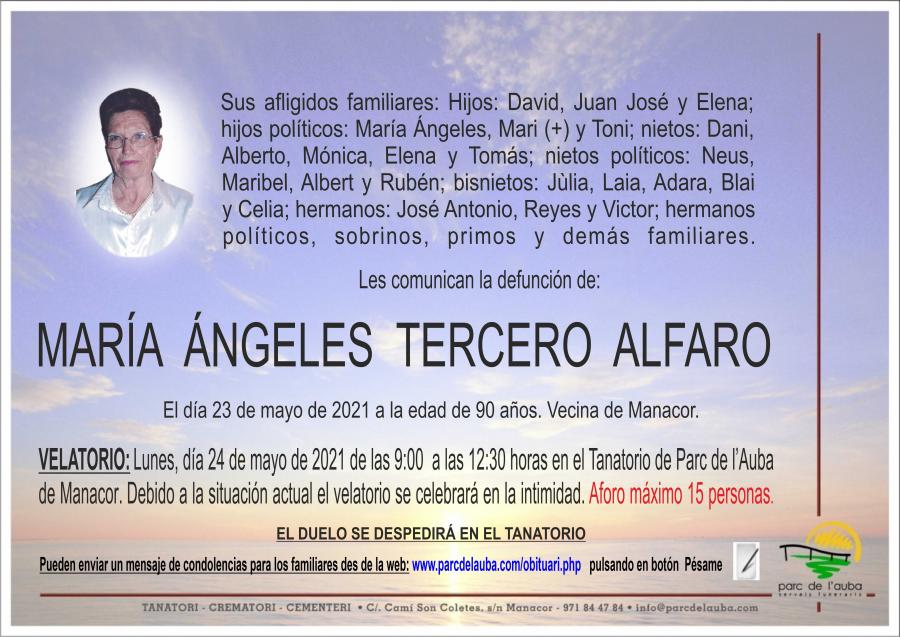 MARÍA ÁNGELES TERCERO ALFARO
