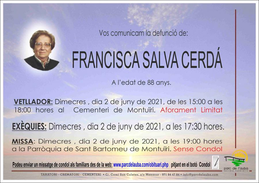 FRANCISCA SALVA CERDÁ