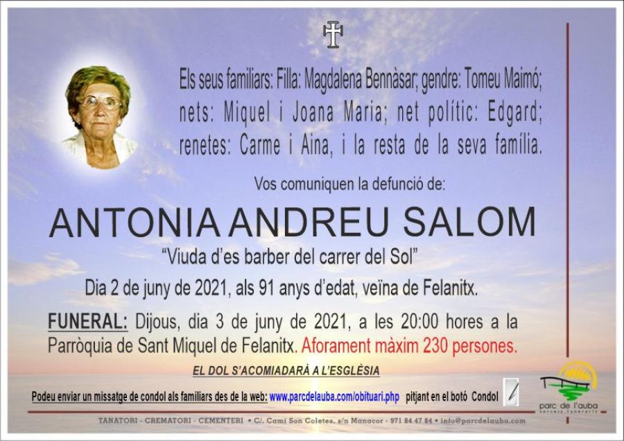 ANTONIA ANDREU SALOM