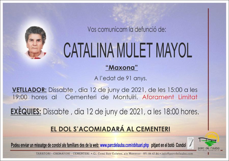 CATALINA  MULET MAYOL