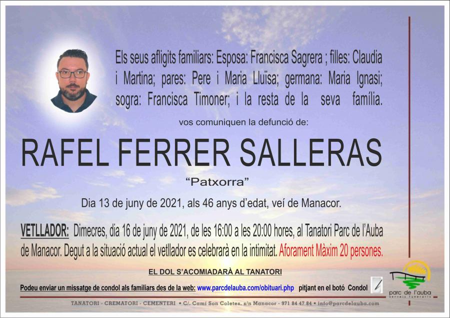 RAFEL FERRER SALLERAS