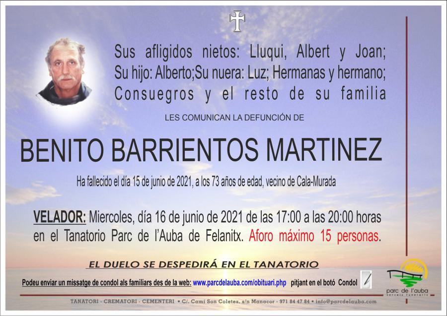 BENITO BARRIENTOS MARTINEZ
