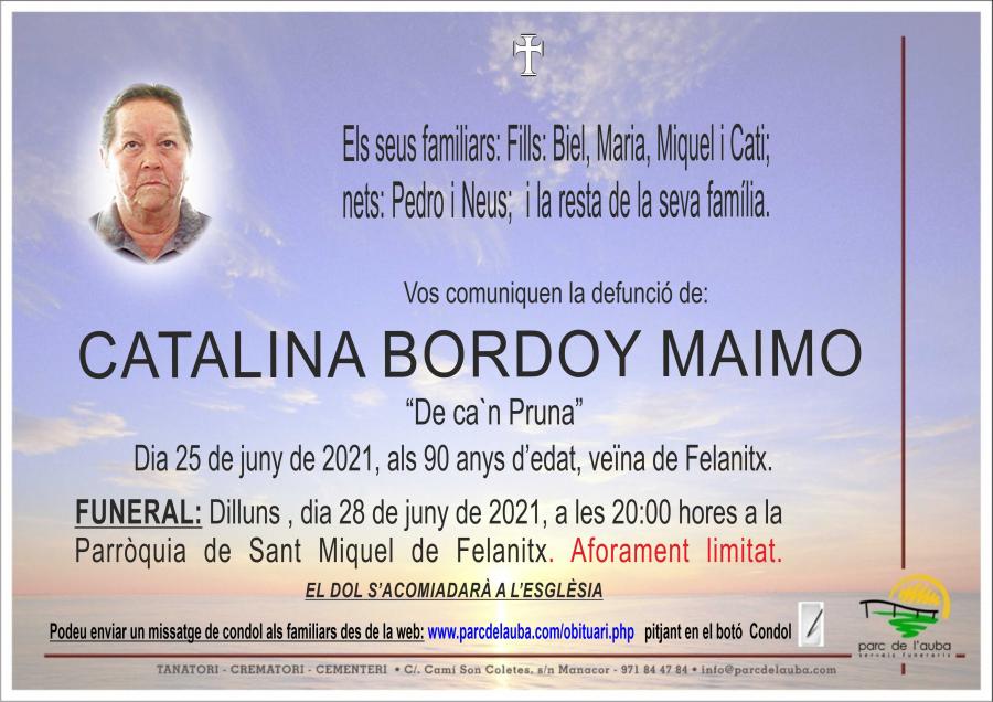 CATALINA  BORDOY MAIMO