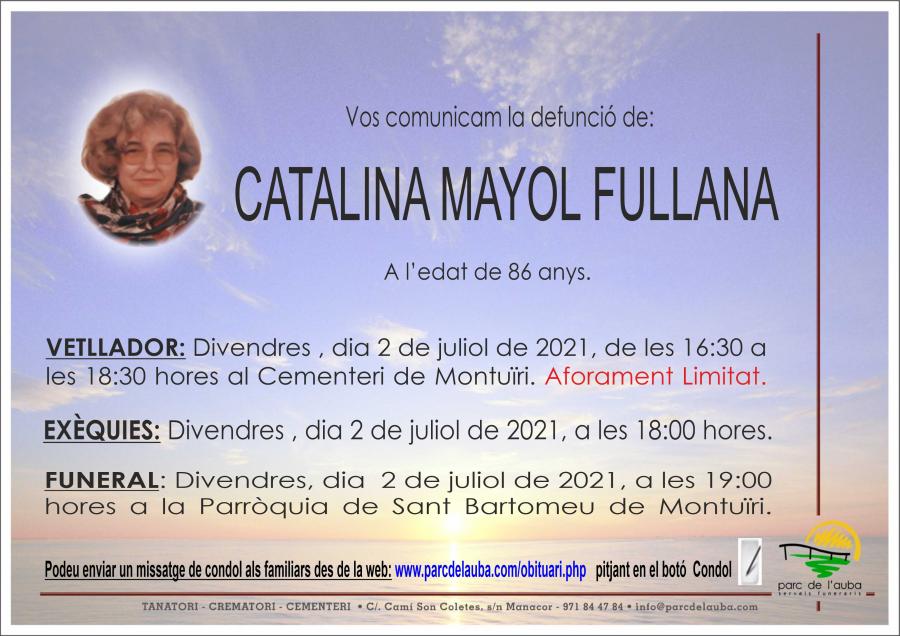 CATALINA MAYOL FULLANA
