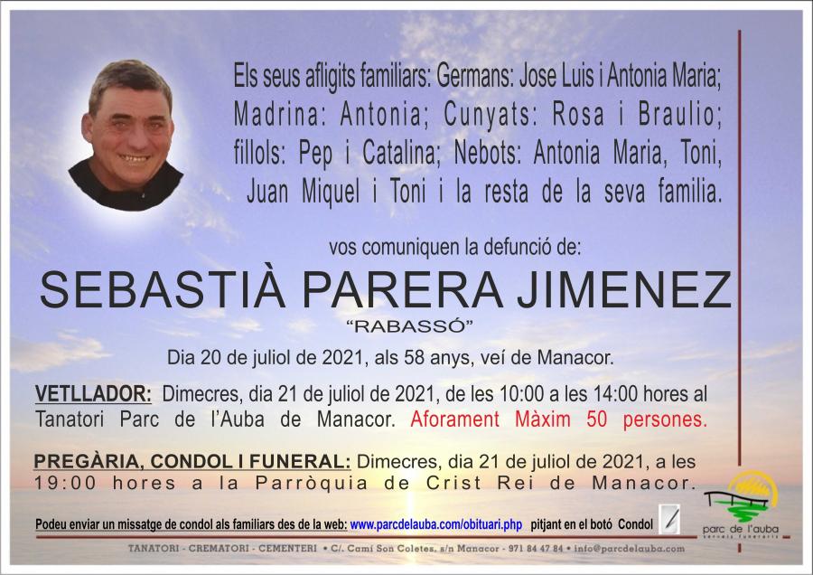 SEBASTIÀ PARERA JIMENEZ