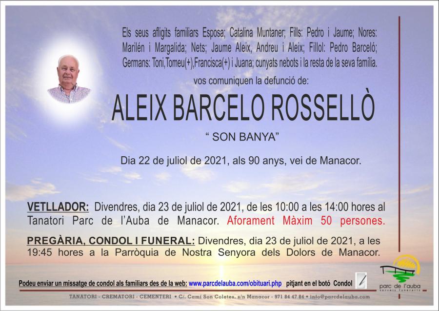 ALEJO  BARCELO ROSSELLÃ'