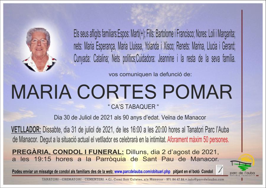 MARIA  CORTES POMAR