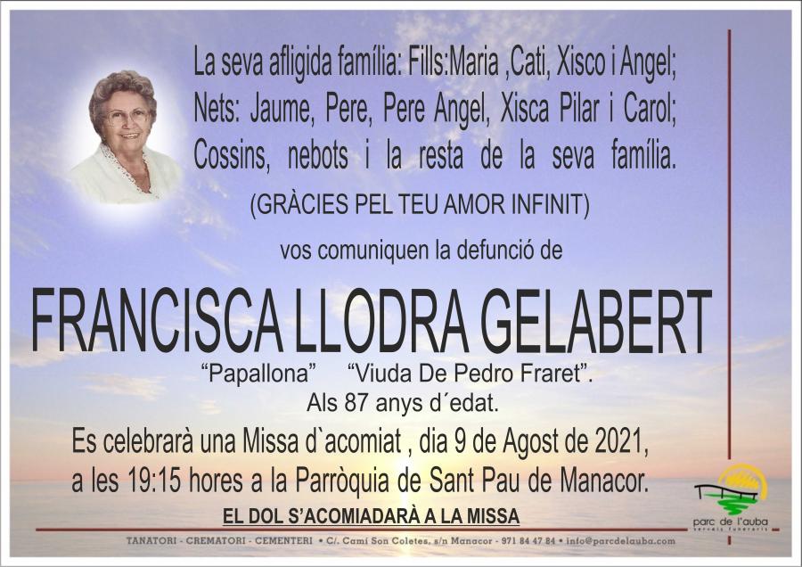 FRANCISCA   LLODRA GELABERT