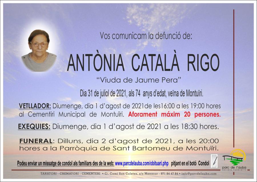 ANTÃ'NIA CATALÀ RIGO