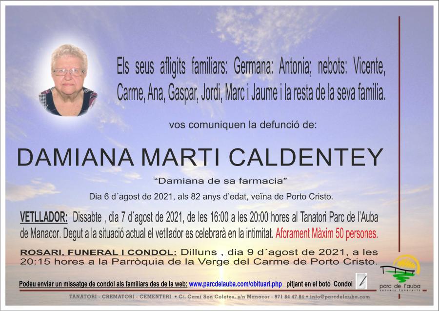 DAMIANA MARTI CALDENTEY