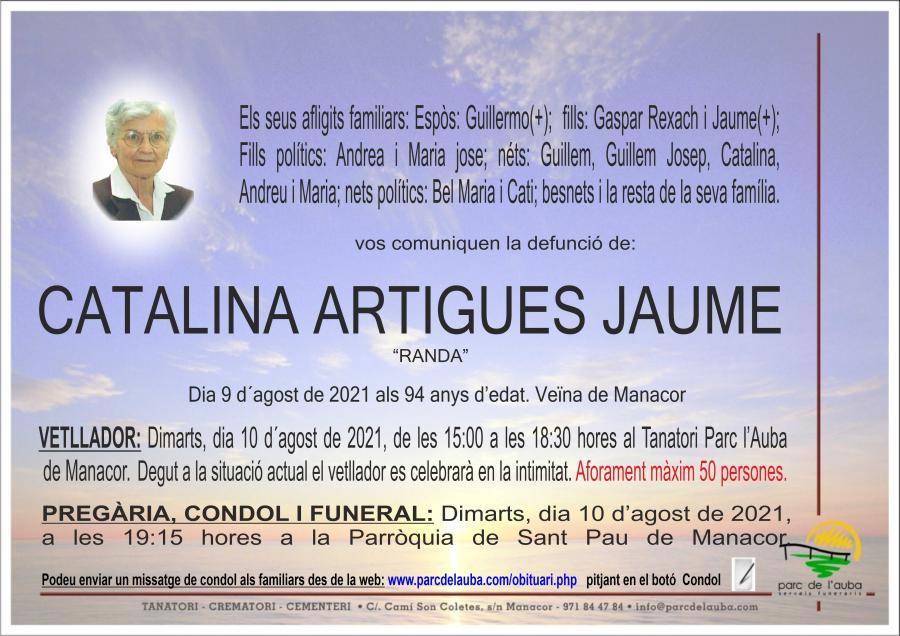 CATALINA ARTIGUES JAUME