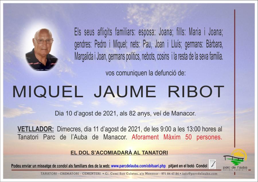 MIQUEL JAUME RIBOT