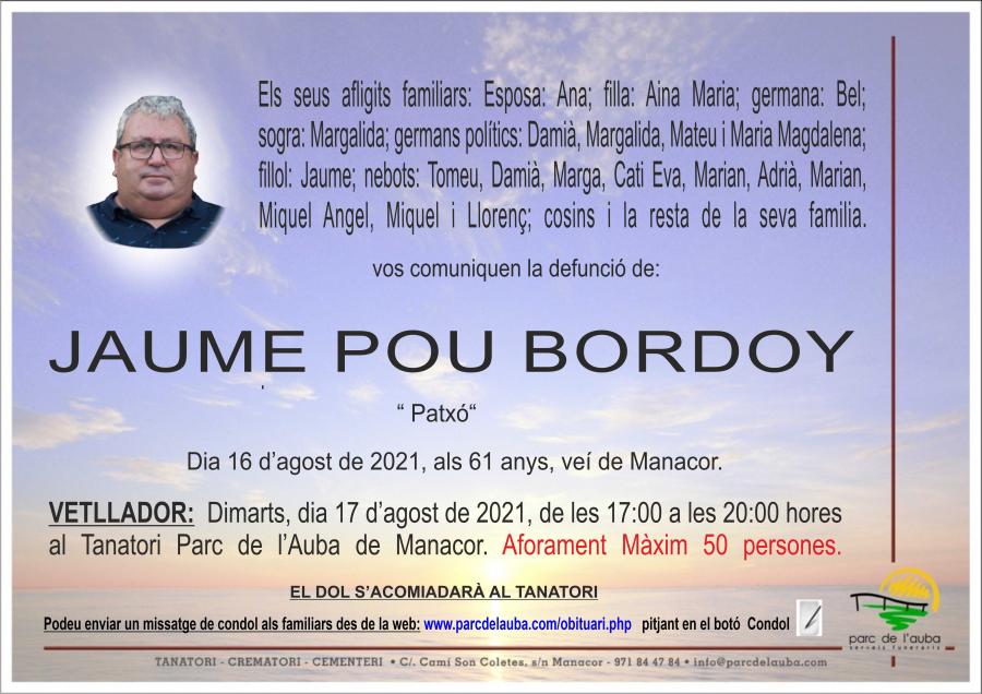 JAUME POU BORDOY