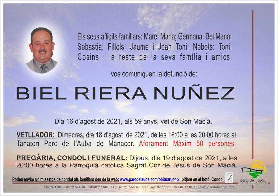 BIEL  RIERA NUÑEZ