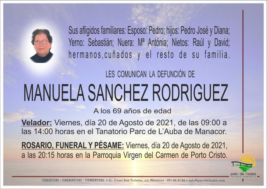 MANUELA SANCHEZ RODRIGUEZ