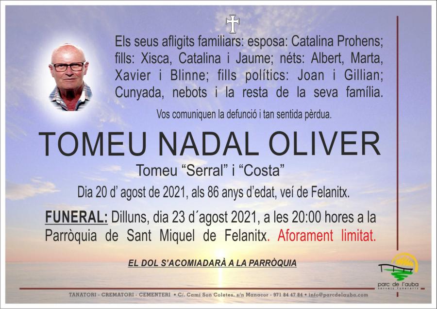 TOMEU NADAL OLIVER