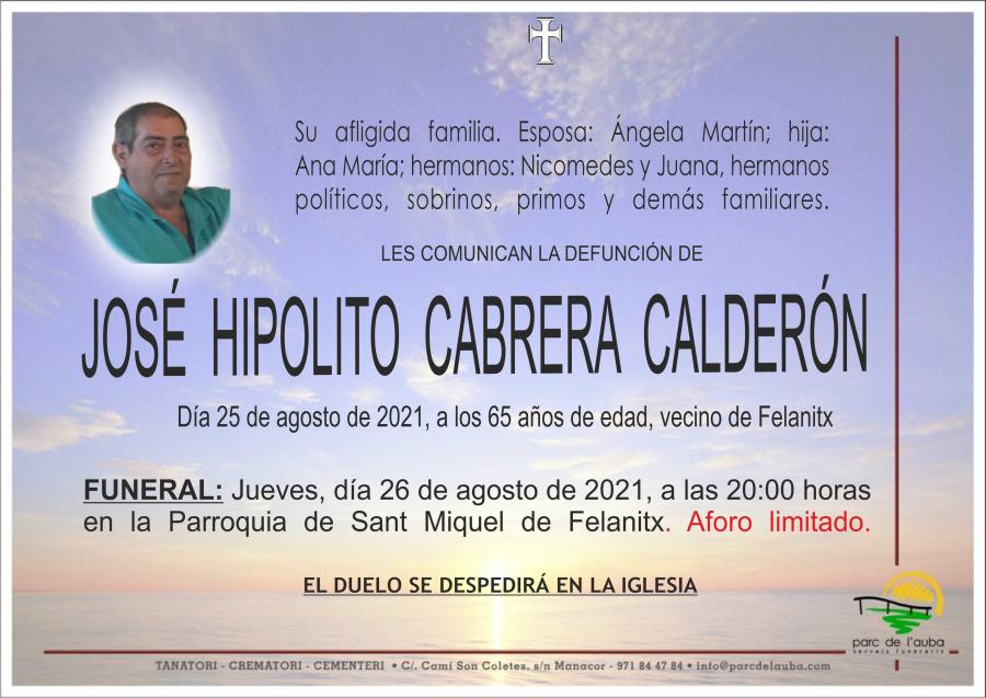 JOSE HIPOLITO CABRERA CALDERON