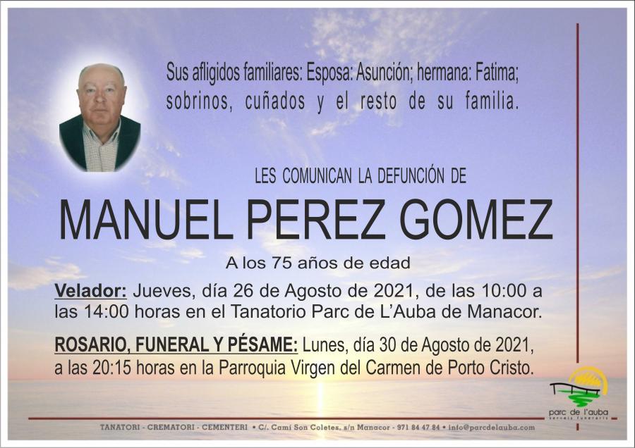 MANUEL  PEREZ GOMEZ