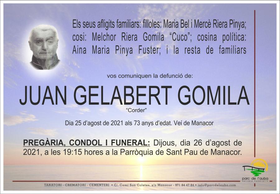 JUAN GELABERT GOMILA