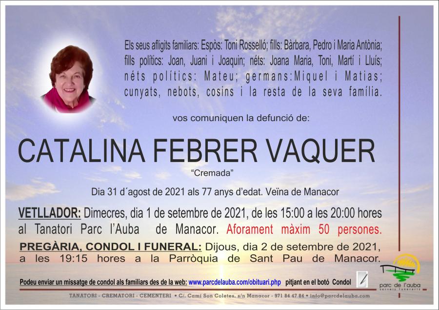 CATALINA FEBRER VAQUER
