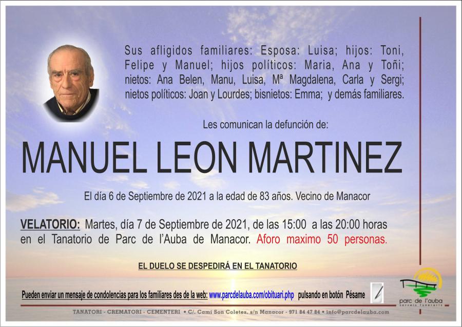 MANUEL  LEON MARTINEZ