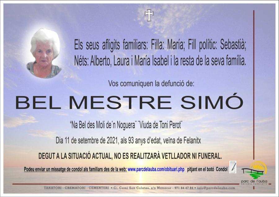 BEL MESTRE SIMÓ