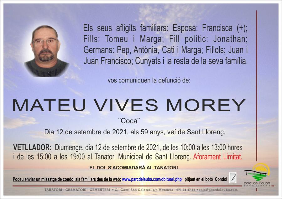 MATEU  VIVES MOREY