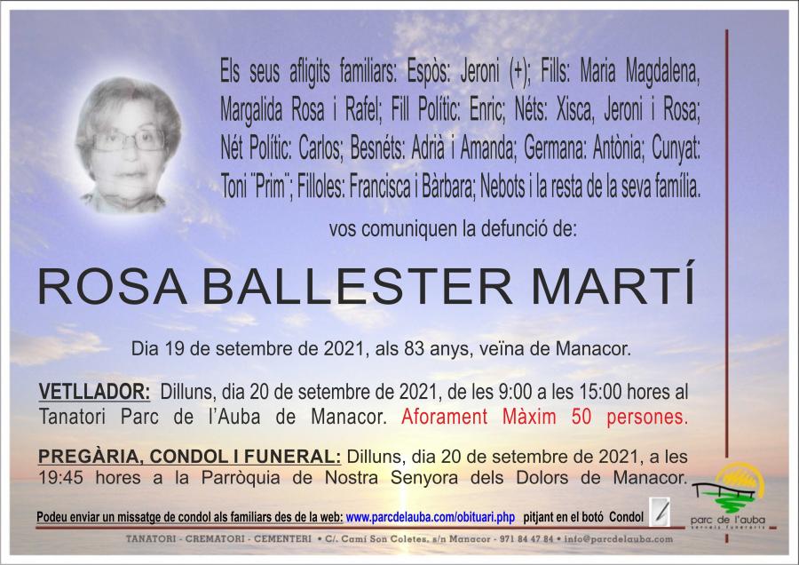 ROSA BALLESTER MARTÍ
