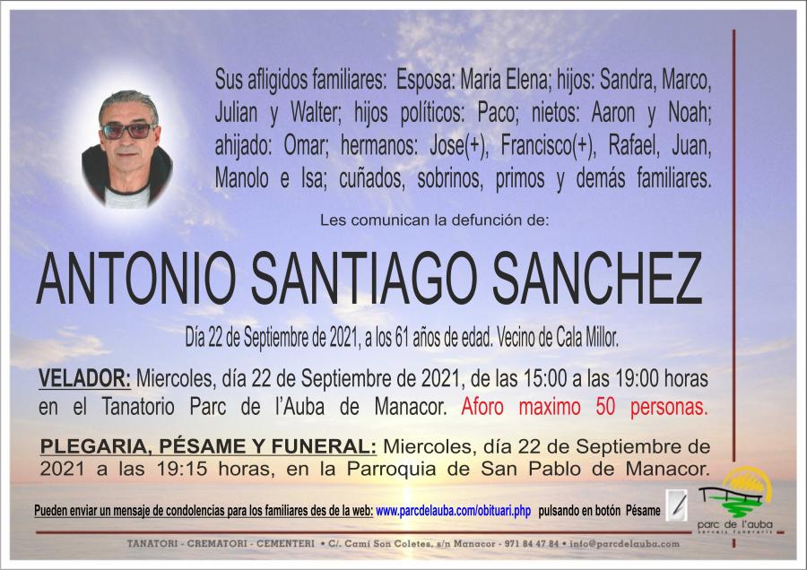ANTONIO SANTIAGO SANCHEZ