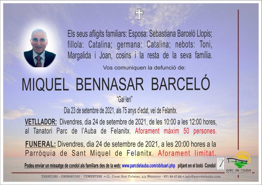 MIQUEL BENNASAR  BARCELÓ
