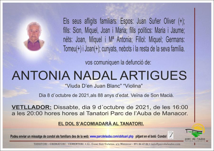 ANTONIA NADAL ARTIGUES