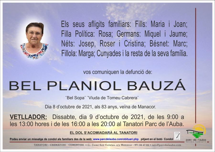 BEL PLANIOL BAUZÁ