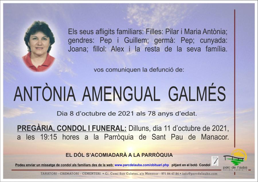 ANTÃ'NIA  AMENGUAL GALMÉS