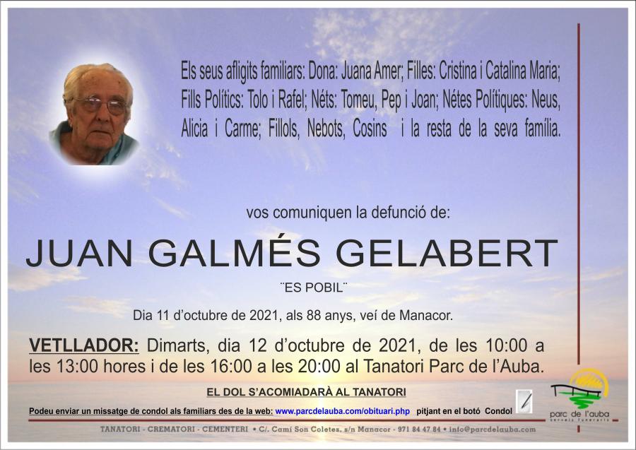 JUAN GALMES GELABERT