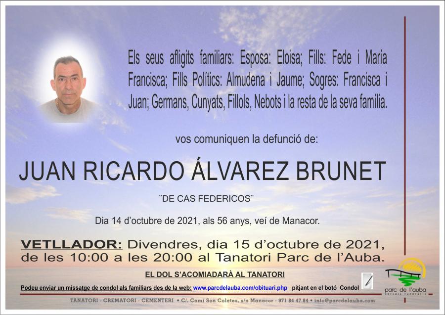 JUAN RICARDO ÁLVAREZ BRUNET