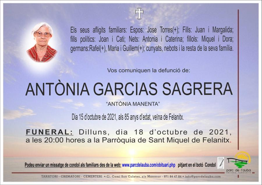 ANTONIA GARCIAS SAGRERA