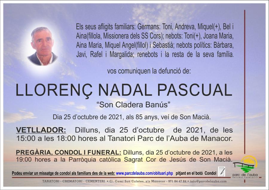 LLORENÇ NADAL PASCUAL