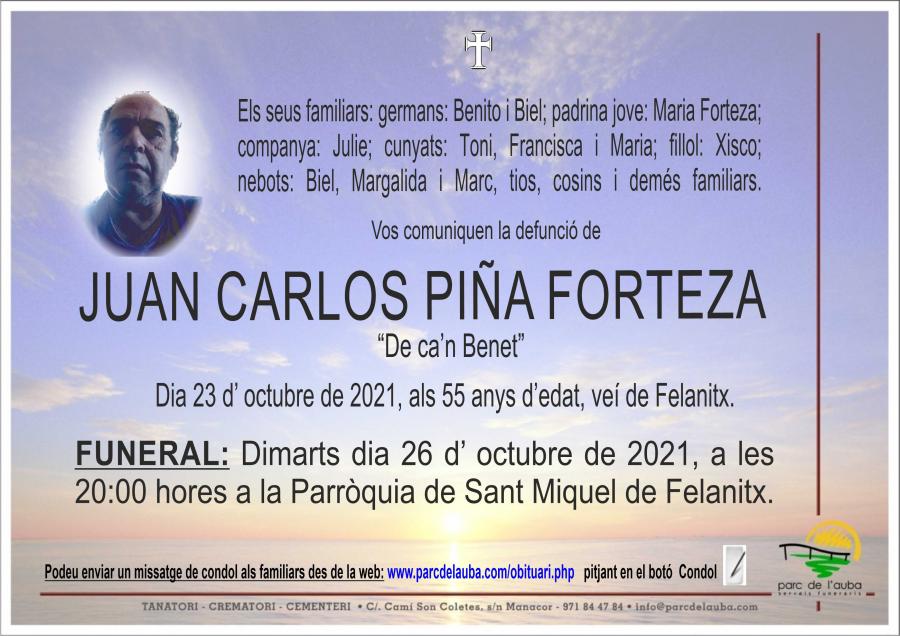JUAN CARLOS PIÑA FORTEZA
