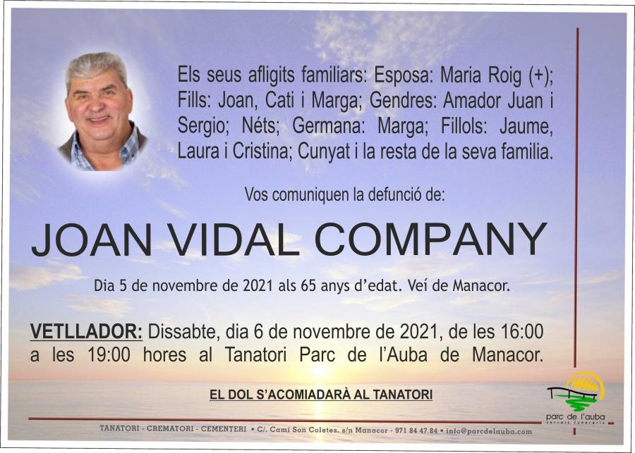 JOAN VIDAL COMPANY