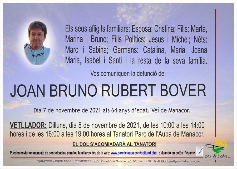 JOAN BRUNO RUBERT BOVER